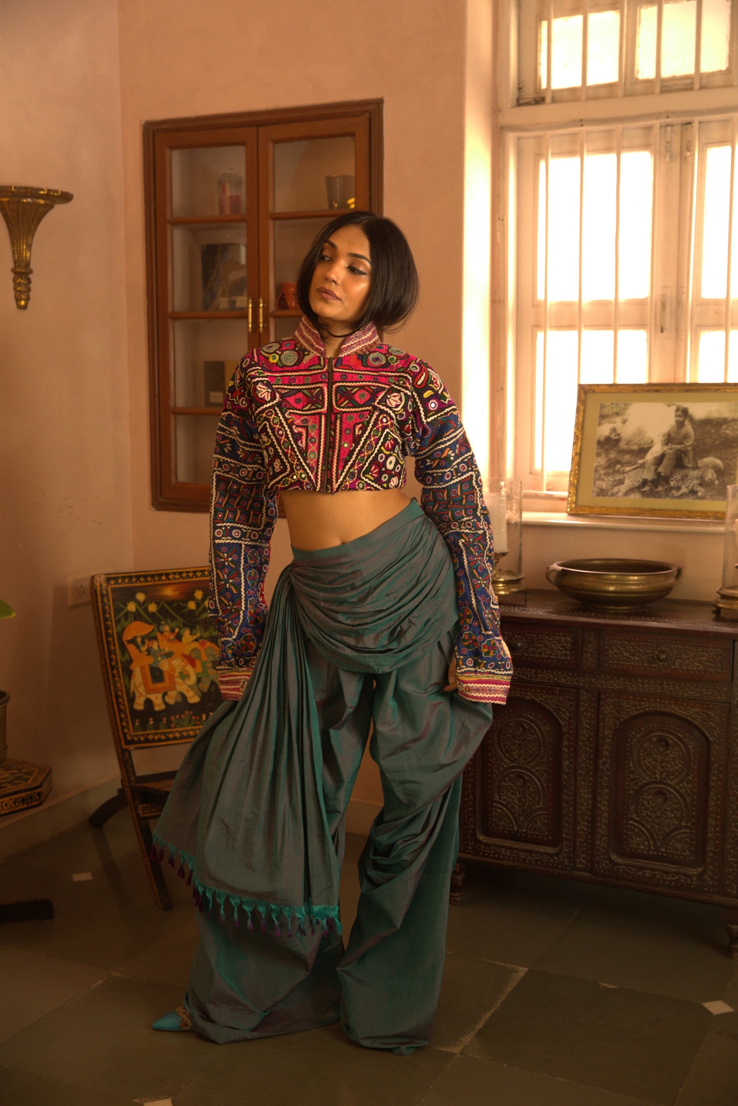 CHOLA NO III. I is a one-of-a-kind piece, handcrafted in-house using carefully sourced traditional cholas