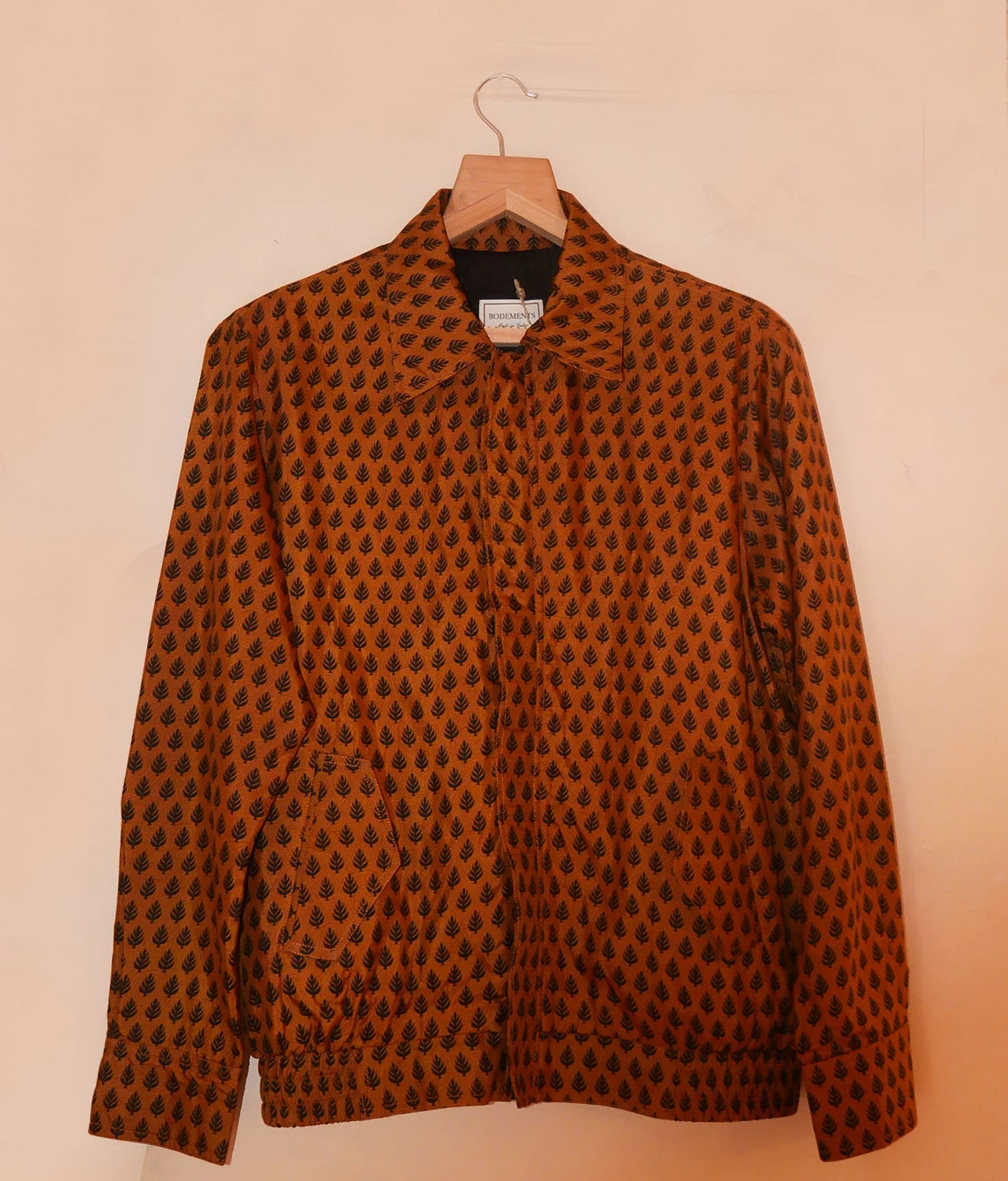 AKSA BOMBER IV is our one-of-a-kind reversible bomber jacket, handcrafted in-house using two vintage silk sarees.
