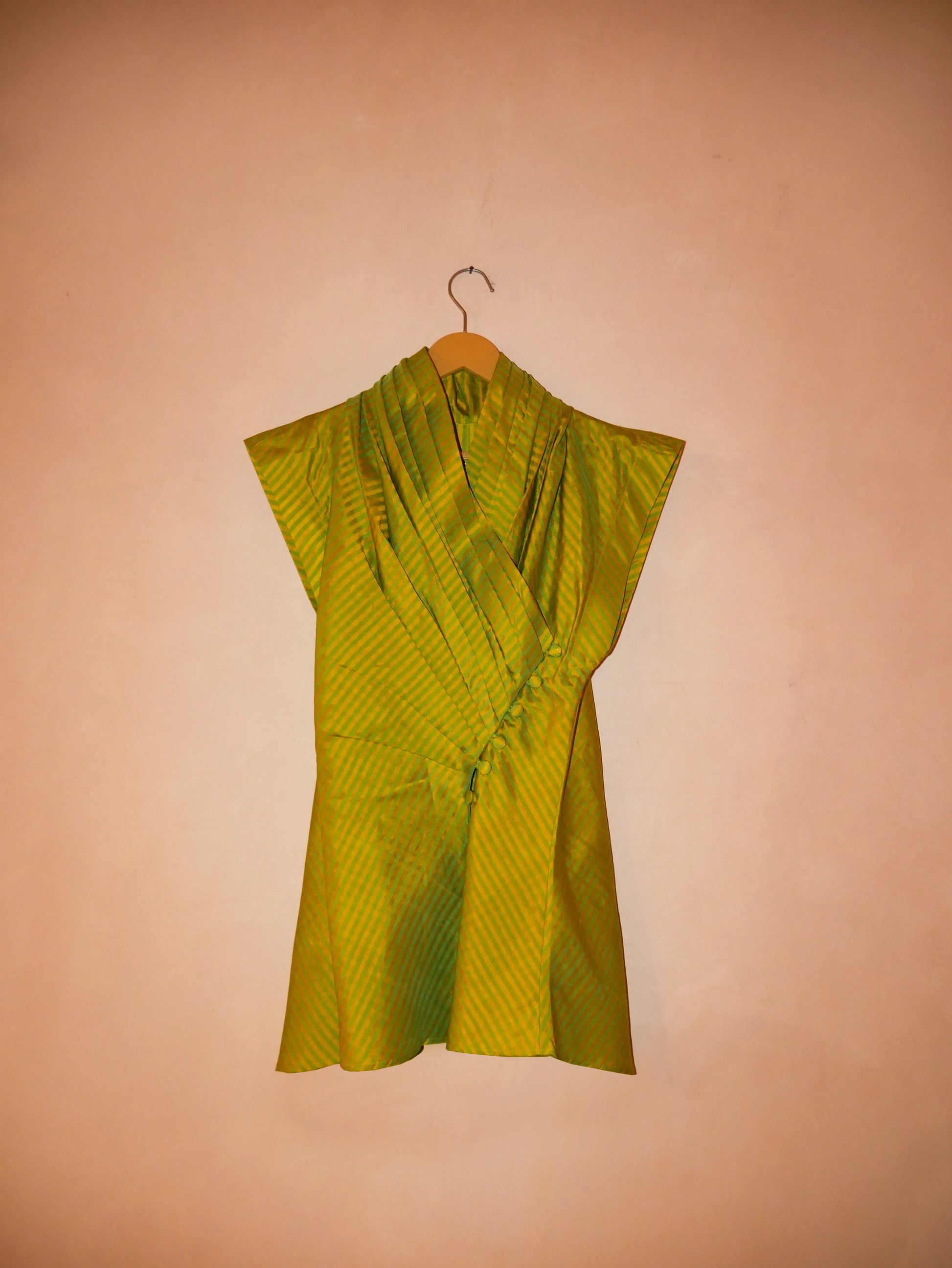 ANTRIKHA Top is a one of a kind piece, handcrafted in house from pure silk.