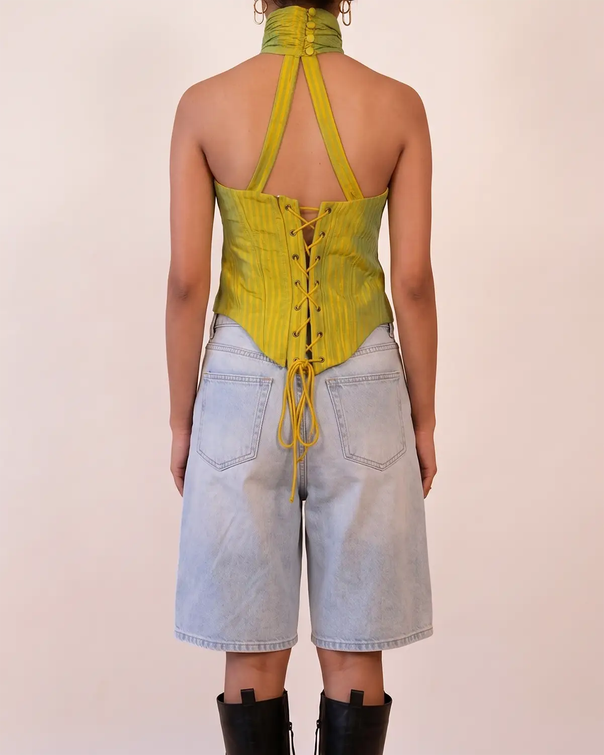 ARHA CORSET is our one-of-a-kind pure silk corset, handcrafted in-house using pure silk.