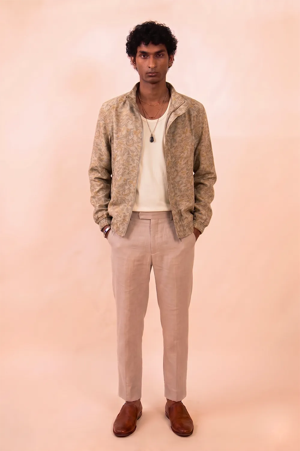 AKSA Bomber V | Silk Printed Bomber Jacket | S-M-L
