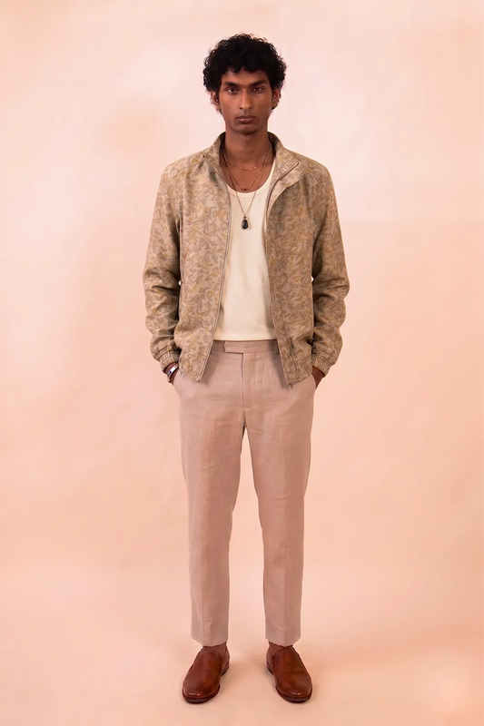 AKSA Bomber III | Silk Printed Bomber Jacket | S-M-L