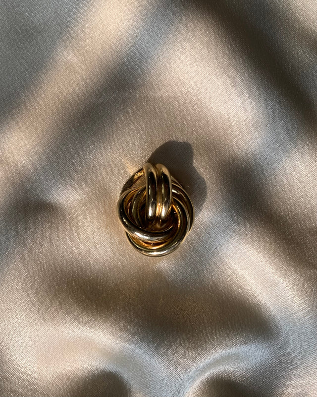 Golden Chain Link Brooch