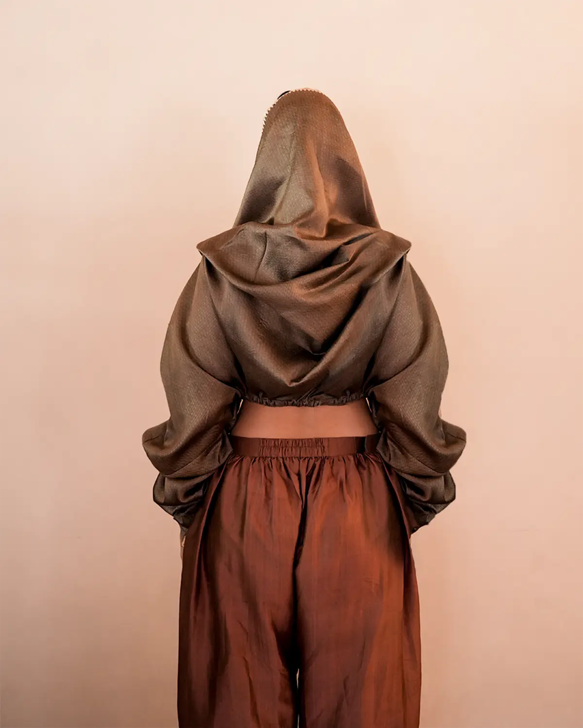 INDRANI is a one of a kind piece, handcrafted in house from vintage pure silk.