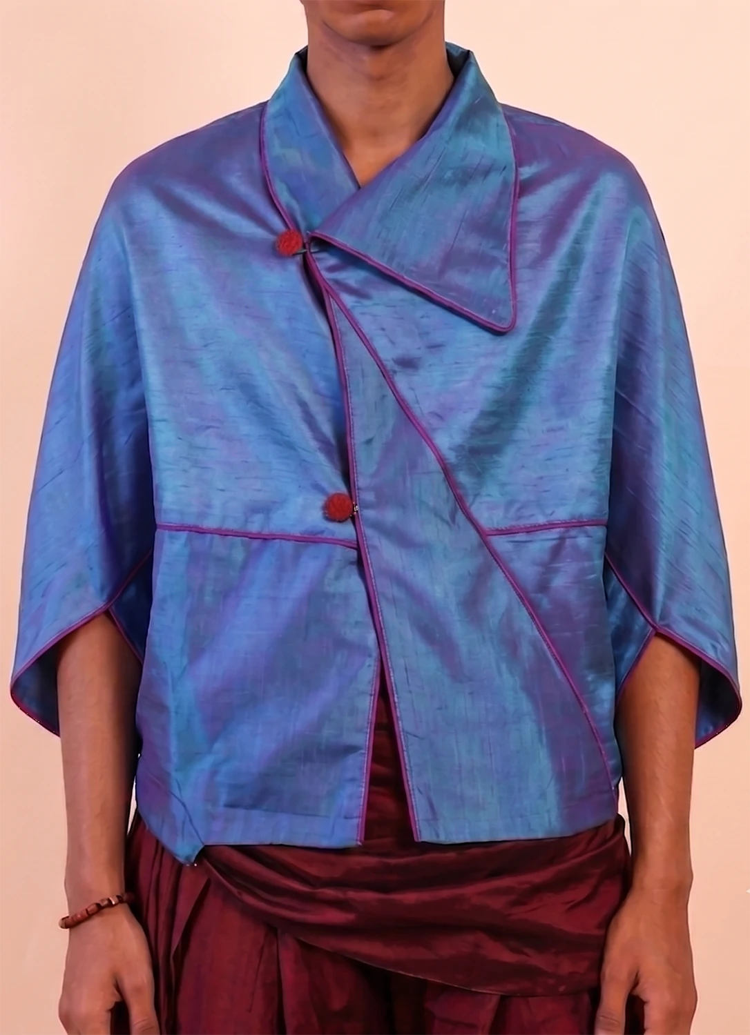 PATANG TOP is our one-of-a-kind top, handcrafted in-house from a single square of fabric