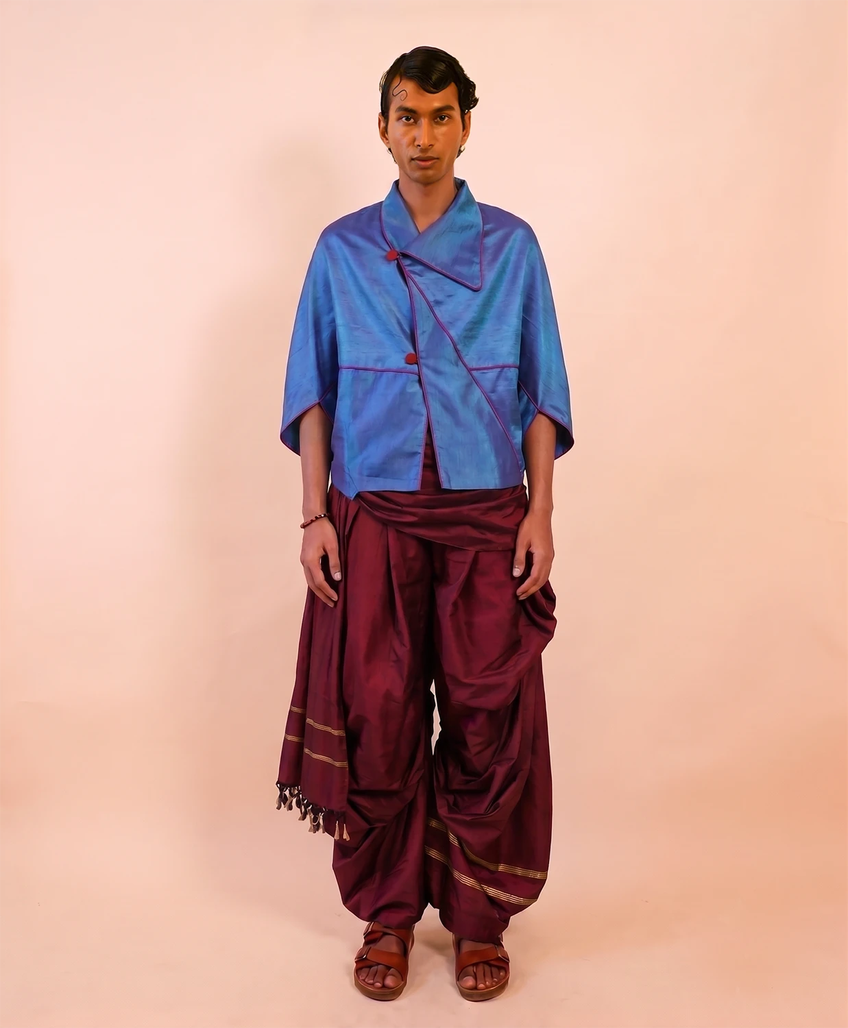 PATANG TOP is our one-of-a-kind top, handcrafted in-house from a single square of fabric