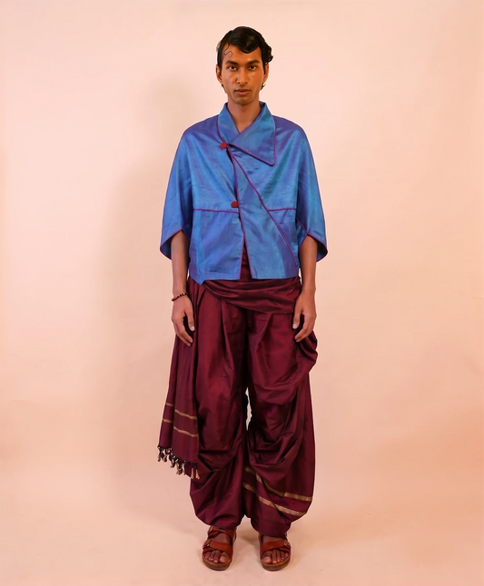 PATANG TOP is our one-of-a-kind top, handcrafted in-house from a single square of fabric