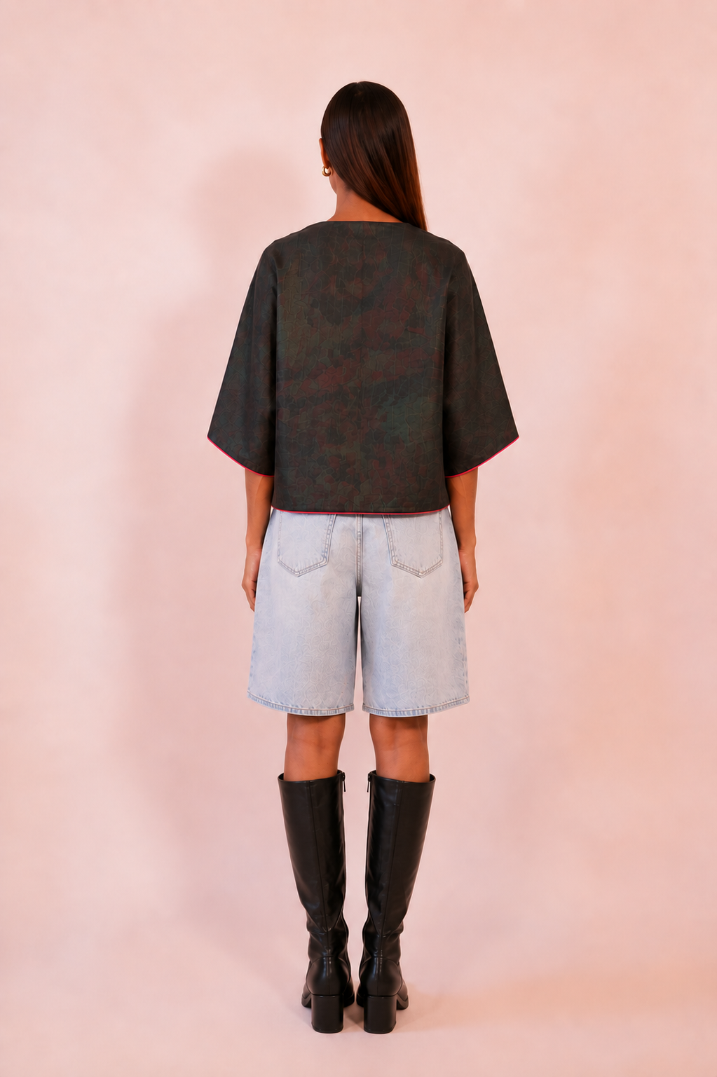 PATANG TOP is our one-of-a-kind top, handcrafted in-house from a single square of fabric, folded seamlessly into form without any cuts or waste.