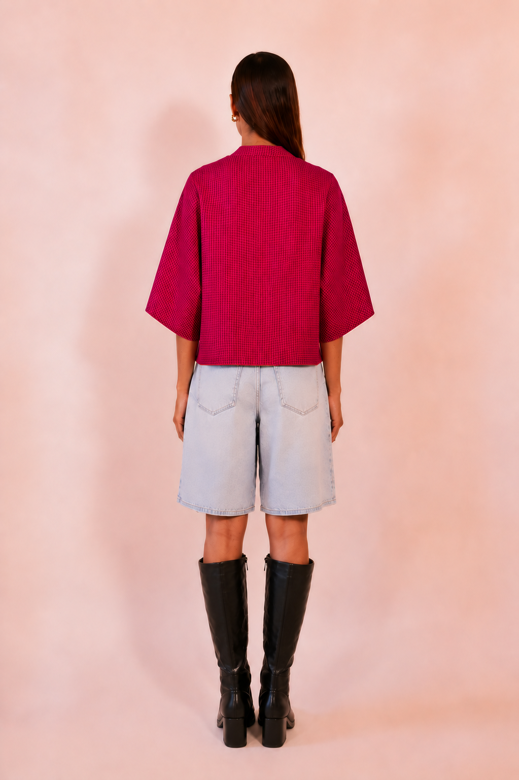 PATANG TOP is our one-of-a-kind top, handcrafted in-house from a single square of fabric, folded seamlessly into form without any cuts or waste. 