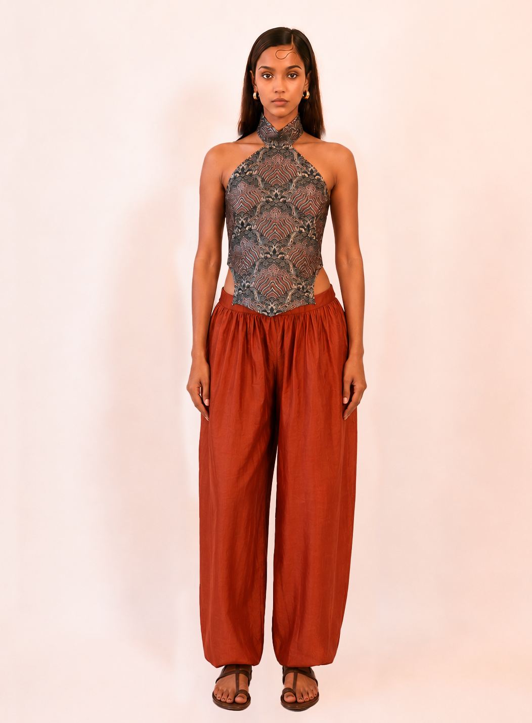 SIARA PANTS I are our one of a kind pants, crafted in-house from pure silk.