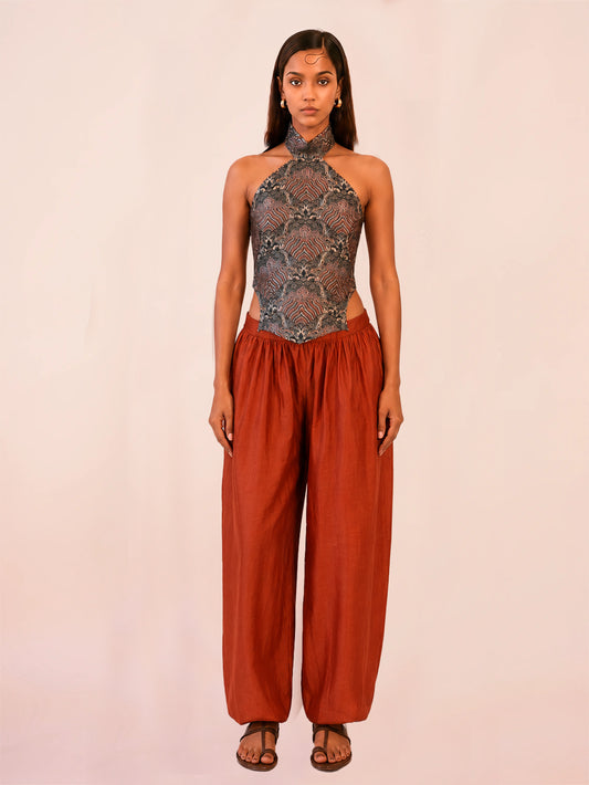 SIARA PANTS I are our one of a kind pants, crafted in-house from pure silk.