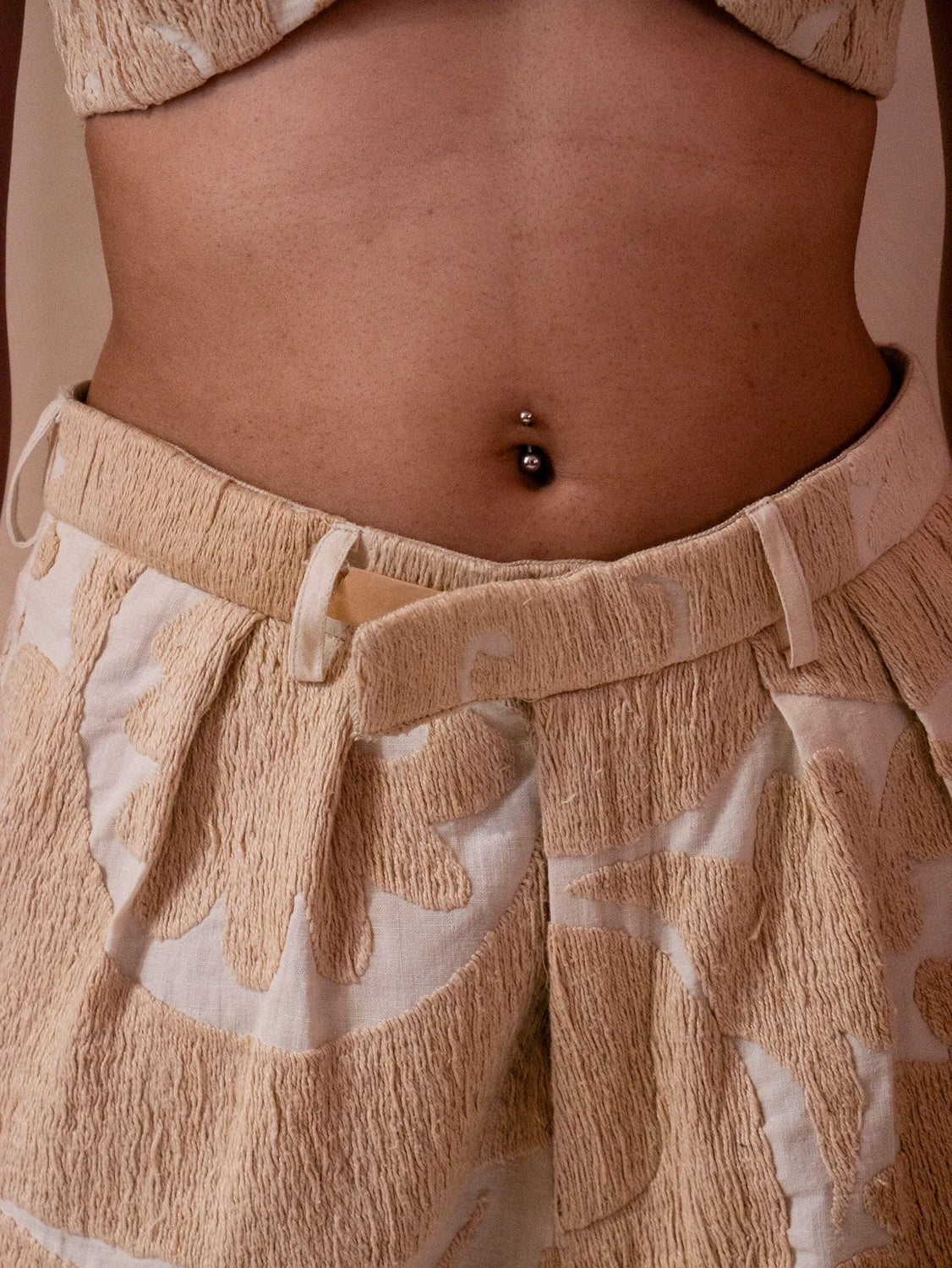 SUZANI TROUSERS are a one of a kind pair, handcrafted in house from repurposed Suzani bed covers. 