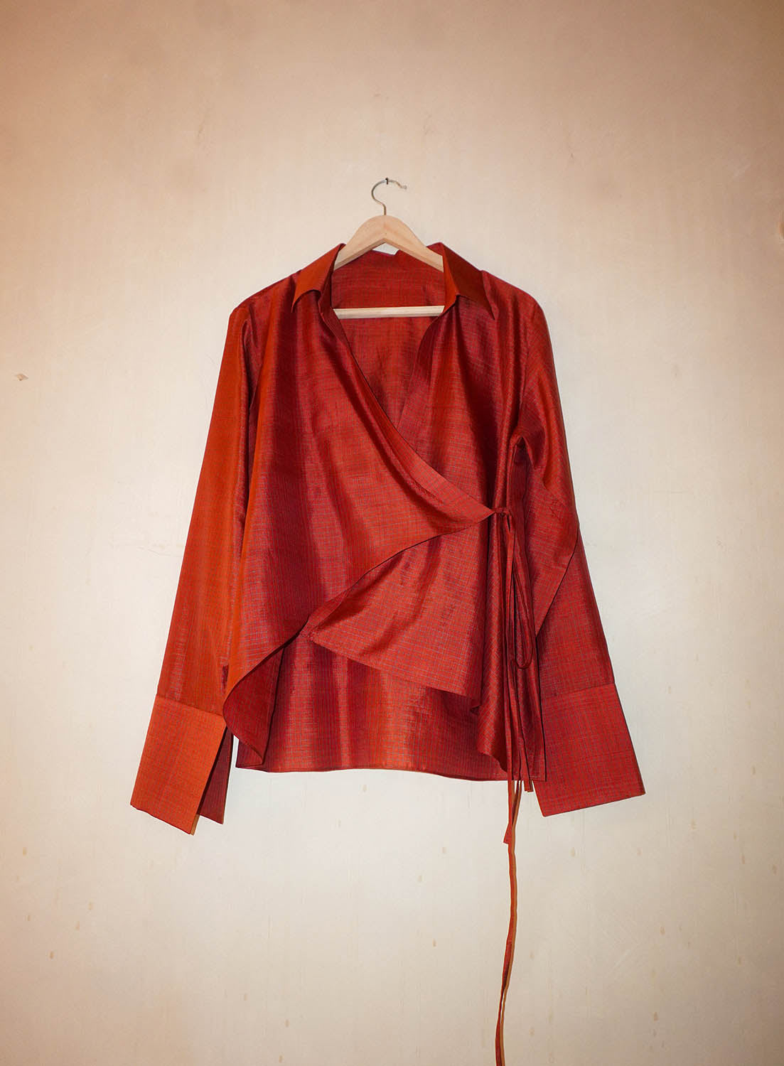 VASTRAM is our one-of-a-kind loose-fitting outer tunic, handcrafted in-house with a layered