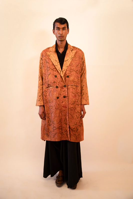 VED-_Double_Breasted_Abstract_Print_Silk_Trench-Coat1