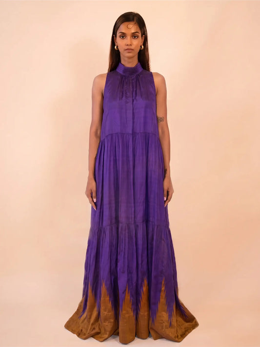 YAMI IV dress is our one-of-a-kind maxi dress, handcrafted in-house from pure silk. 