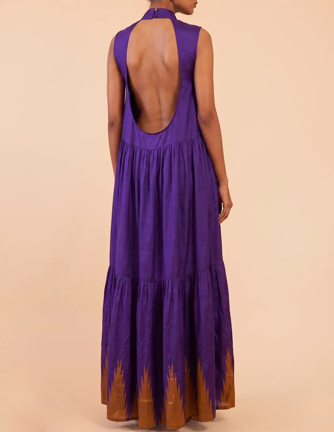 YAMI IV dress is our one-of-a-kind maxi dress, handcrafted in-house from pure silk. 