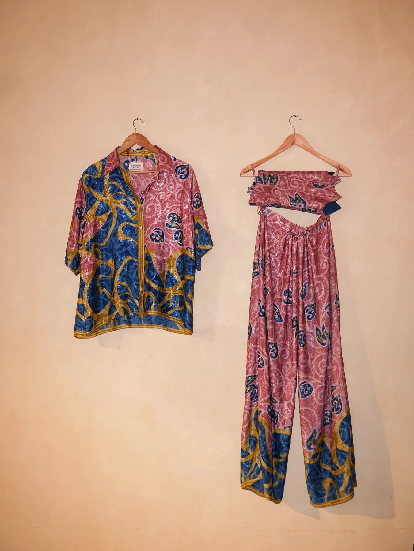 YUGA PANTS are our one of a kind pants, crafted in-house from printed pure silk.
